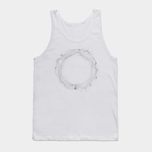 Sound wave effect from dots. Tank Top